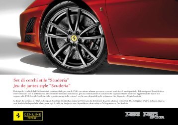 Set di cerchi stile “Scuderia” Jeu de jantes style “Scuderia”