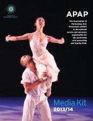 Media Kit - Association of Performing Arts Presenters