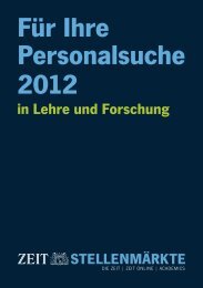 FÃ¼r Ihre Personalsuche 2012 - Academics.de