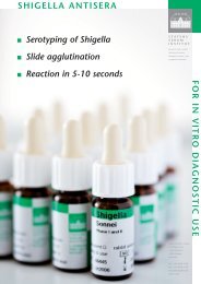 shigella antisera - Statens Serum Institut