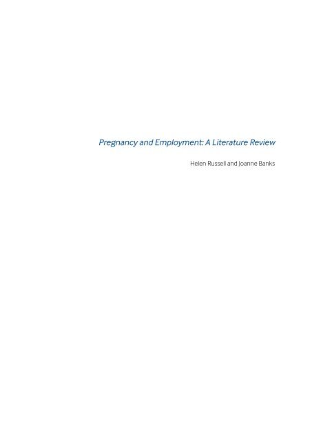 Pregnancy and Employment: A Literature Review - Crisis Pregnancy ...