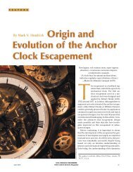 Origin and evolution of the anchor clock escapement ... - IEEE Xplore