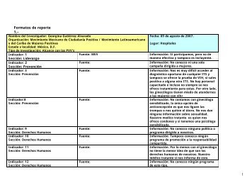 1 Formatos de reporte 1.- - icaso