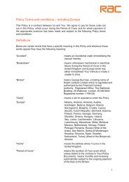 RAC Terms and Conditions - Kent Police Federation