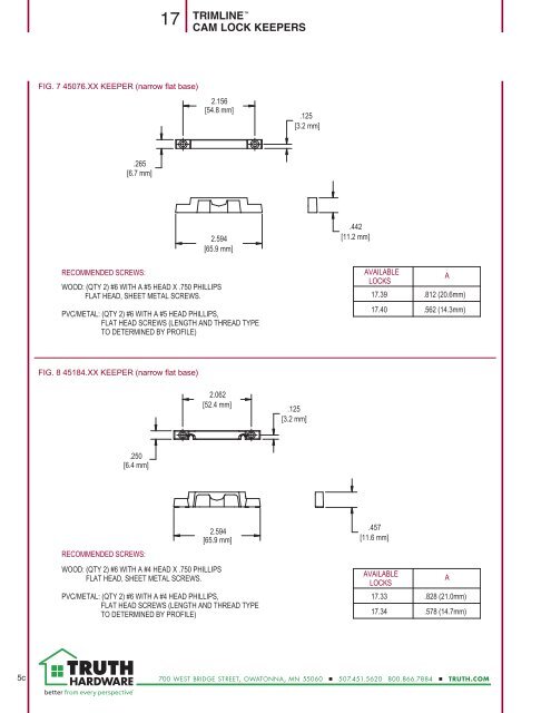 SASH LOCK - Truth Hardware