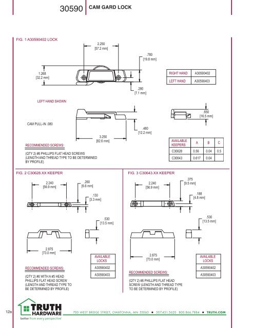 SASH LOCK - Truth Hardware