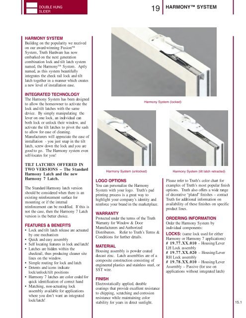 SASH LOCK - Truth Hardware