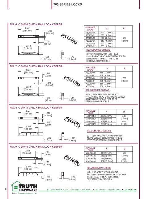 SASH LOCK - Truth Hardware