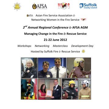 conference brochure - Networking Women in the Fire Service