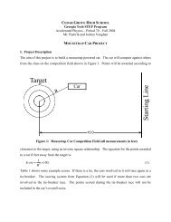 Mousetrap Car Project Handout - Singhose