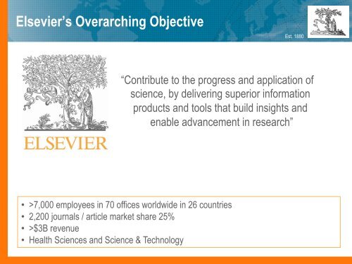 Introducing Elsevier - Activeevents