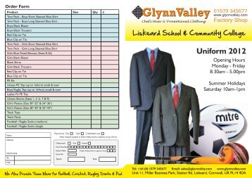 Liskeard School Uniforms Form.pdf - Glynn Valley