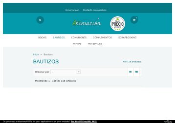 Tienda de regalos para Bautizos en España