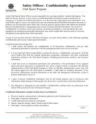 Safety Officer: Confidentiality Agreement - Student Union, Inc. - San ...
