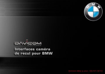 Interfaces caméra de recul pour BMW - Davicom Electronics