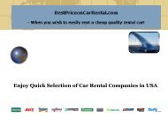 Enjoy Quick Selection of Car Rental Companies in USA