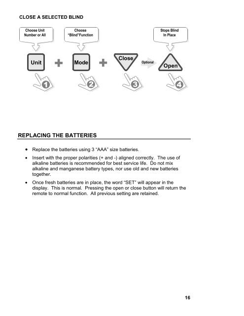 Sentry II Remote Operating Instructions - Truth Hardware