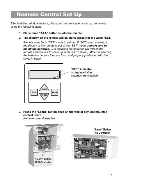 Sentry II Remote Operating Instructions - Truth Hardware