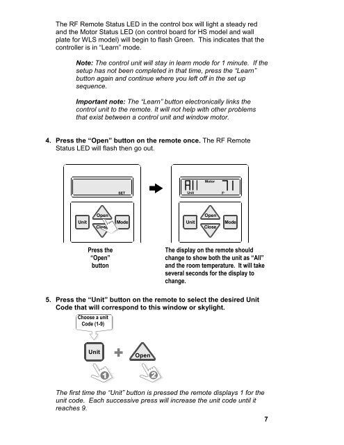 Sentry II Remote Operating Instructions - Truth Hardware