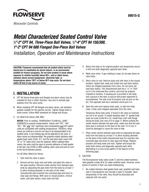 Metal Characterized Seated Control Valve Boig Amp Hill