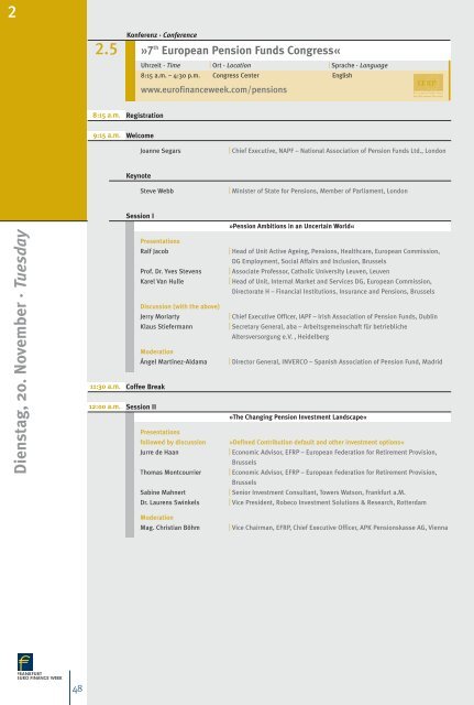 Gesamtprogramm 2012 - Maleki Conferences GmbH