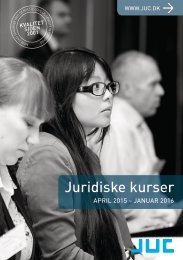 JUC kurser for advokater og jurister 2-2015