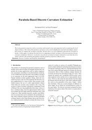 Parabola-Based Discrete Curvature Estimation - GVU Center at ...