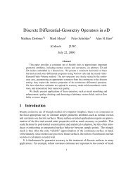 Discrete Differential-Geometry Operators in nD - GVU Center at ...