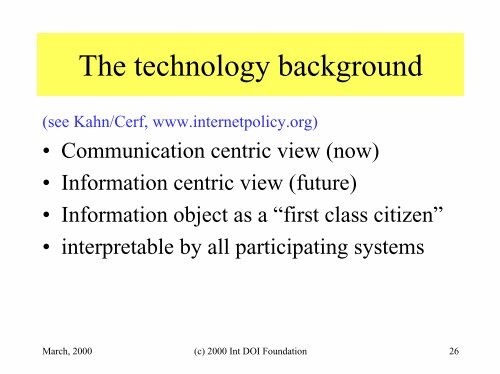 A Standard Digital Identifier: - DOIs