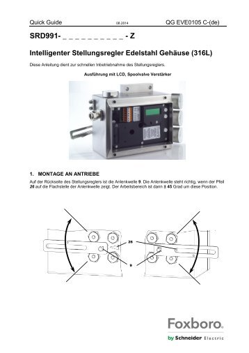 Kurzanleitung INOX - FOXBORO ECKARDT GmbH