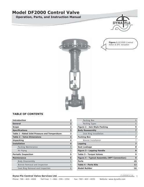 view instruction manual - dyna-flo control valves