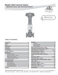 Model 360 Control Valve - dyna-flo control valves