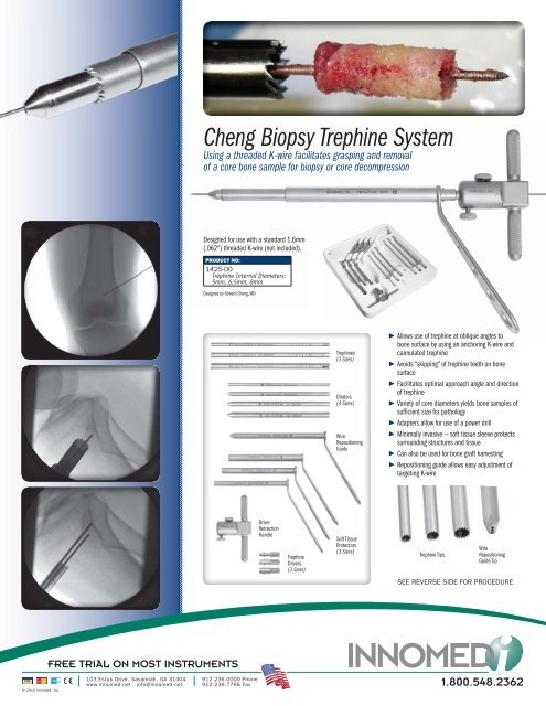 Cheng Biopsy Trephine System - PDF Flyers - Innomed, Inc.