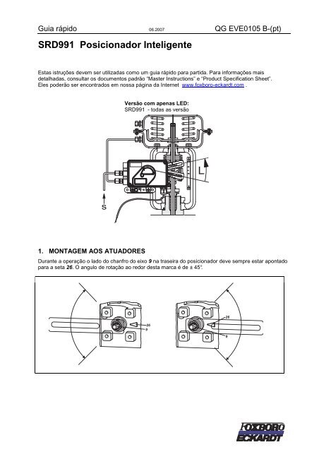 SRD991 Posicionador Inteligente - FOXBORO ECKARDT