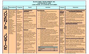 2012 Logic Model - Black Family Development