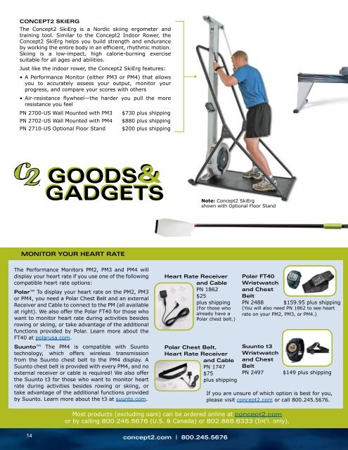 goods& gadgets goods& gadgets - Concept2