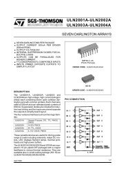 SEVEN DARLINGTON ARRAYS - IUFM de Toulouse