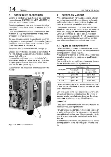 SRI986 Posicionador electroneumÃ¡tico - FOXBORO ECKARDT