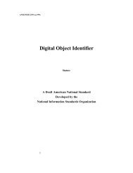 Digital Object Identifier - DOIs