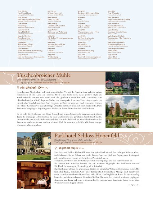 3-2008 hochzeitsmagazin - Golfclub Schloss Lütetsburg