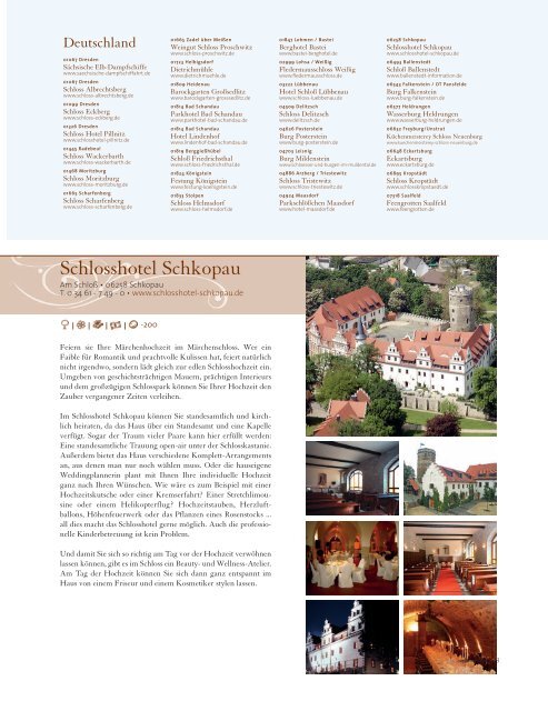 3-2008 hochzeitsmagazin - Golfclub Schloss Lütetsburg