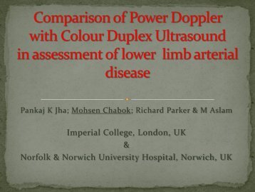 Comparison of Power Doppler with Colour Duplex ... - Iua2012.org