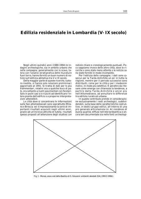 Edilizia residenziale in Lombardia (V- IX secolo) - BibAr