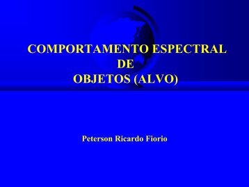 Comportamento Espectral - LEB/ESALQ/USP