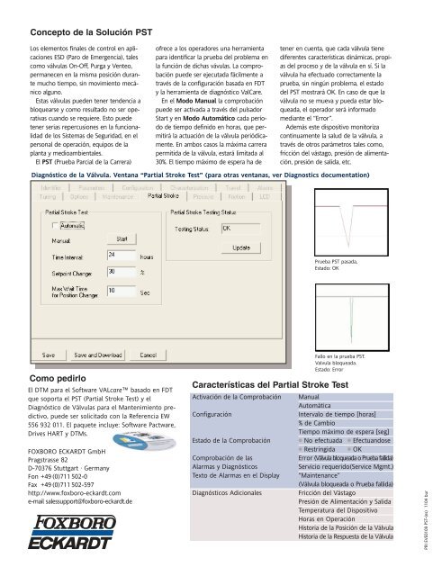 Flyer_PartStrokeTest_es_r04.qxd (Page 1) - FOXBORO ECKARDT