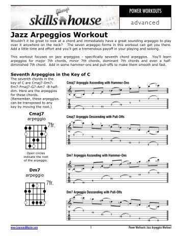 Jazz Arpeggios Workout - Gibson