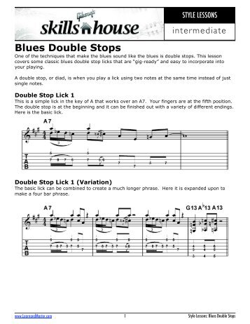 Blues Double Stops - Gibson
