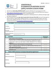 additional paternity/partner leave (apl) notification form