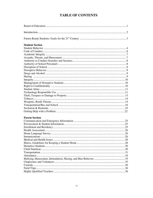 2013-14 Student/Parent Handbook - Nash-Rocky Mount Schools