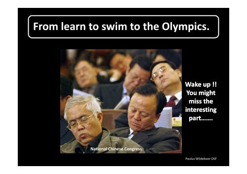 Olympic swimming events. - One